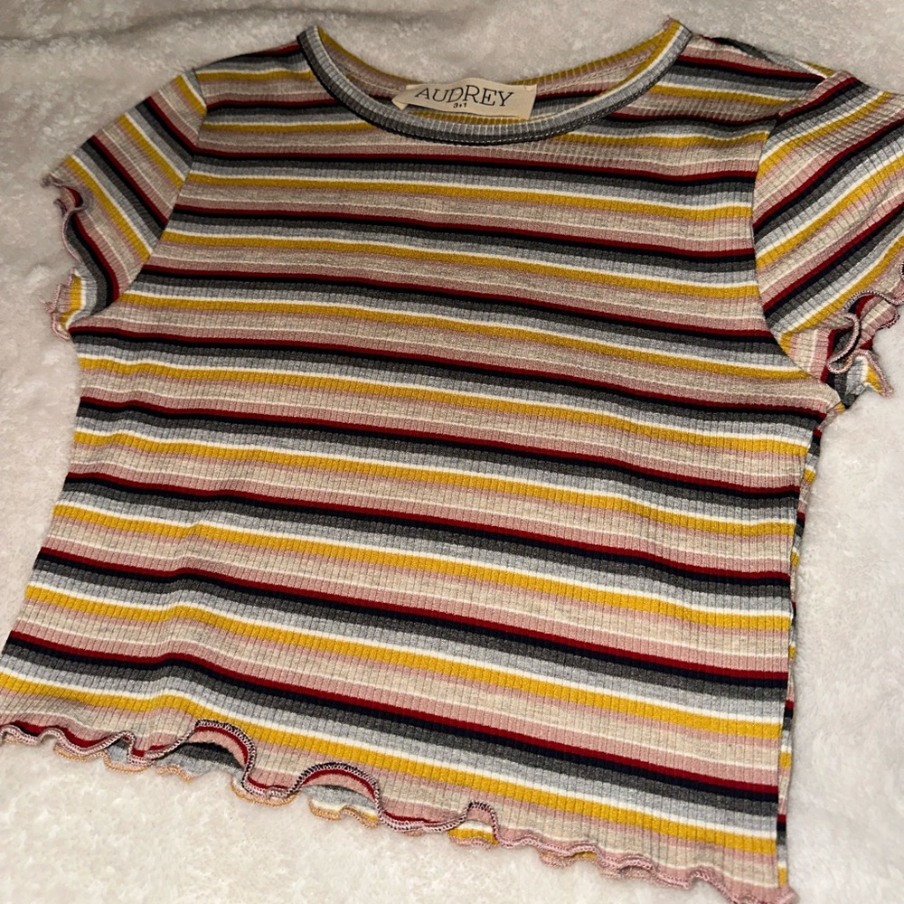 striped tee💛🧡❤️ - Picture 3 of 7